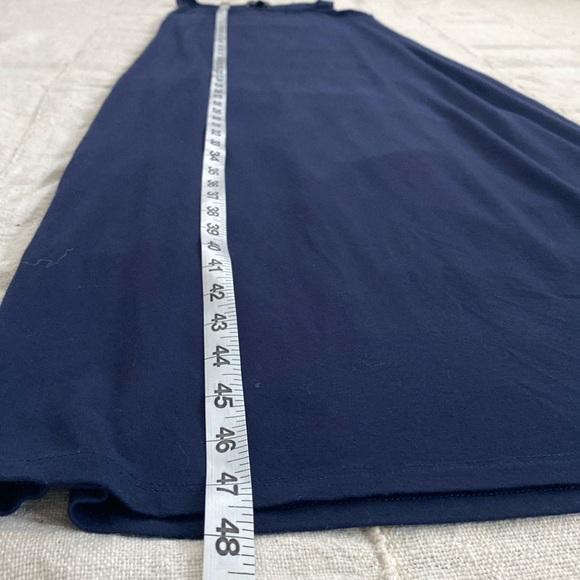Eileen fisher navy blue sleeveless jersey maxi dress size M - Picture 6 of 7
